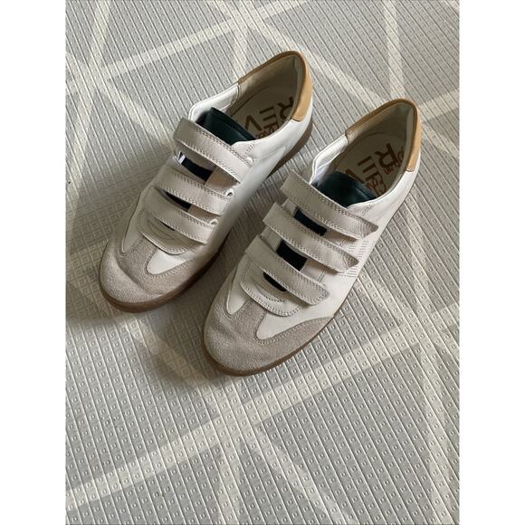 Sam Edelman Women's Talia White Leather 3 Strap Sneaker Size 9.5 - Picture 1 of 5